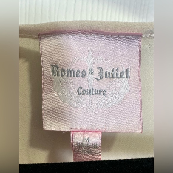 Romeo & Juliet Couture Royal Blue & Ivory Color-Block Knee Length Dress. Size M. - Picture 3 of 4